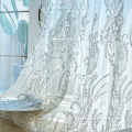 Tekstil Sequin Sulaman Renda Mesh Sheer Curtain